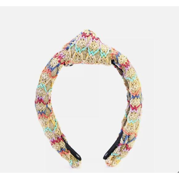 RARE Lele SADOUGHI Raffia Knotted Summer Headband main image 8